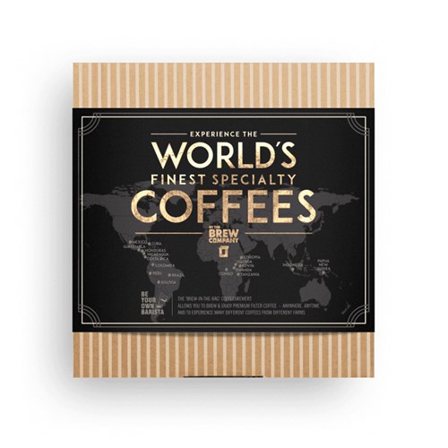 Worlds Finest Specialty Coffee Gift Box of 7 - Celebrate in Style